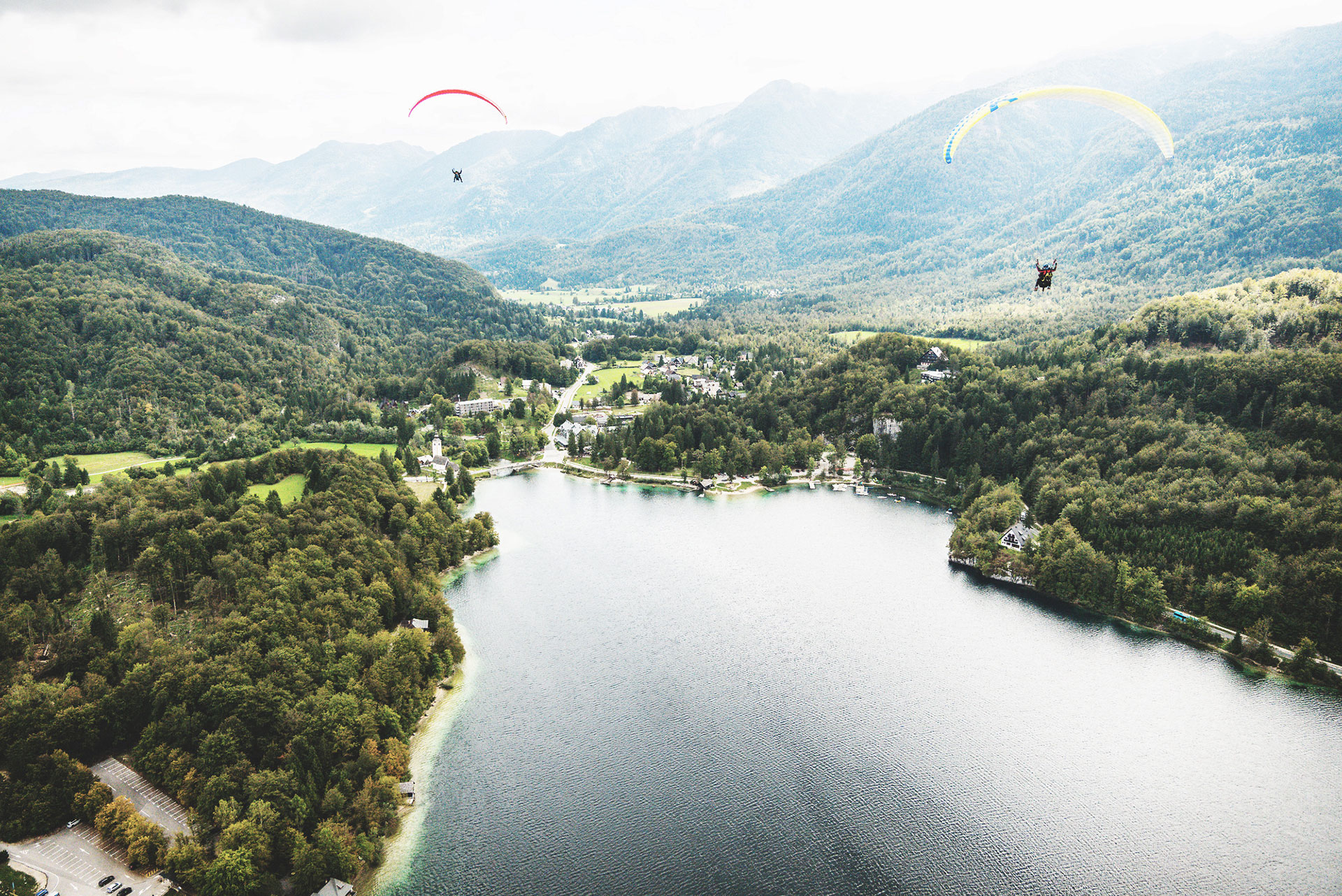 bohinka trail cycling to bohinj lake slovenia